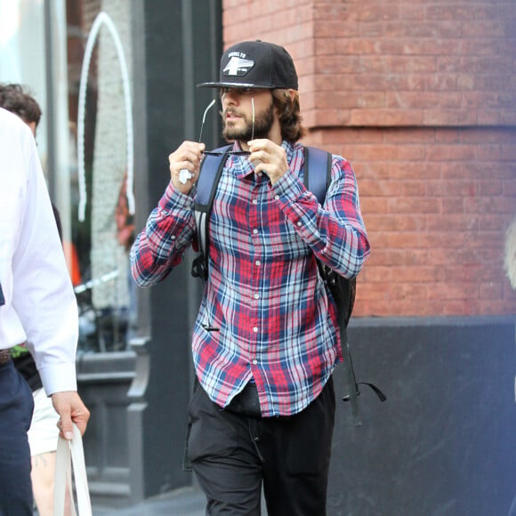 Jared Leto se promène dans les rues de New York, le 27 juillet 2016.