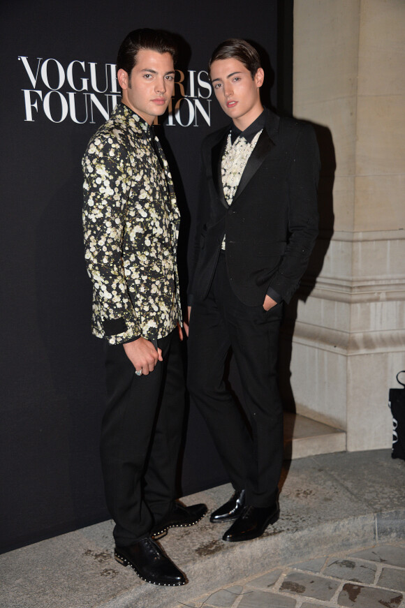 Peter Brant Jr et son frère Harry Brant au Gala "Vogue Paris Foundation" au Palais Galliera à Paris le 9 juillet 2014.