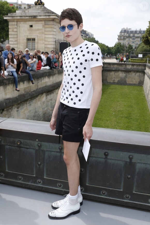 Harry Brant  au defile Christian Dior Haute Couture automne hiver 2013/2014 a Paris le 1er juillet 2013