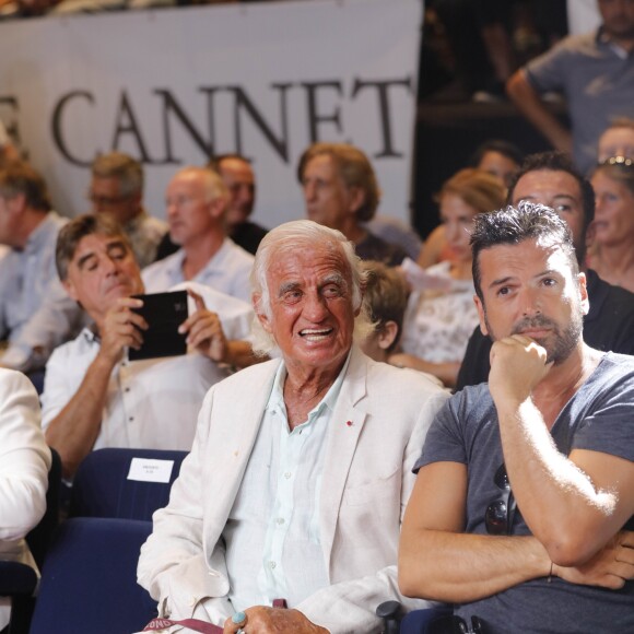 Jean-Paul Belmondo et Jeff Domenech - Championnat International WBA Super-Welters - Le Cannet le 30 juillet 2016 © Jlppa / Bestimage