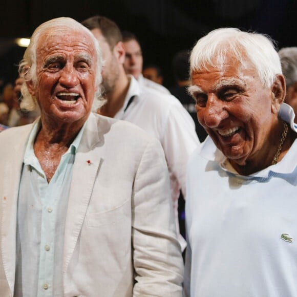 Jean-Paul Belmondo et Charles Gérard - Championnat International WBA Super-Welters - Le Cannet le 30 juillet 2016 © Jlppa / Bestimage