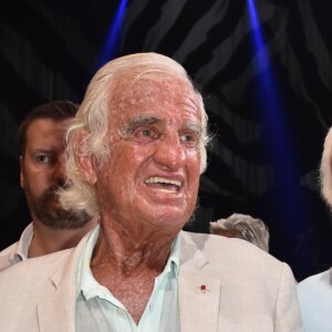 Exclusif - Jean-Paul Belmondo, Charles Gérard et Louis Acariès - Soirée Boxe organisée par Canal+ et Univent Productions. Dans la salle de La Palestre au Cannet, qui réunit de nombreux boxeurs francais et internationaux. Le Cannet, le 30 juillet 2016 © Lionel Urman / Bestimage