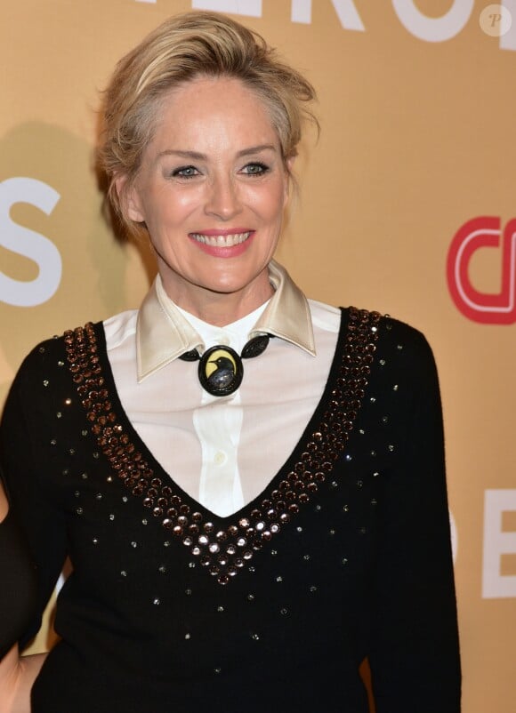 Sharon Stone à la soirée CNN Heroes 2015 à New York, le 17 novembre 2015