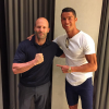 Cristiano Ronaldo avec Jason Statham lors de ses vacances aux Etats-Unis en juillet 2016, photo Instagram.