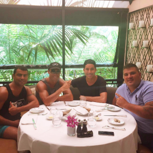 Cristiano Ronaldo avec ses proches lors de ses vacances aux Etats-Unis en juillet 2016, photo Instagram.