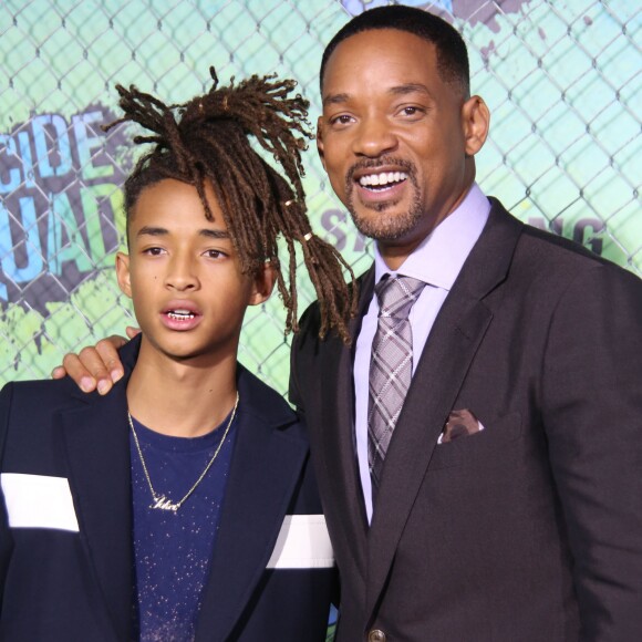 Jaden Smith et son père Will Smith - Première du film "Suicide Squad" à New York le 1er août 2016. © Sonia Moskowitz/ Photos via ZUMA Wire/Bestimage