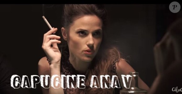 Capucine Anav femme fatale dans le teaser de sa web-série "En coloc", 1er août 2016