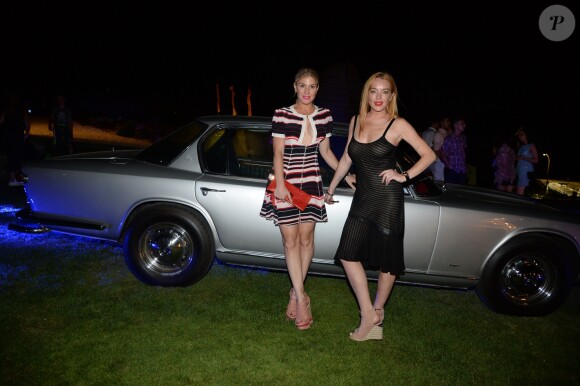 Hofit Golan et Lindsay Lohan au Summer Tour Maserati à Porto Cervo le 29 juillet 2016