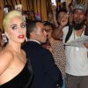 La chanteuse Lady Gaga arrivant au 90e anniversaire de Tony Bennett à New York, le 3 août 2016.