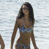 Chanel Iman profite d'une journée ensoleillée sur la plage de Bridgetown. La Barbade, le 3 août 2016.