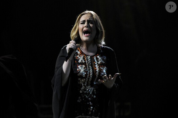 Concert de Adele à l'occasion du festival de Glastonbury le 25 juin 2016.