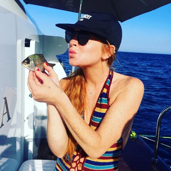 Lindsay Lohan en vacances au soleil. Instagram, août 2016