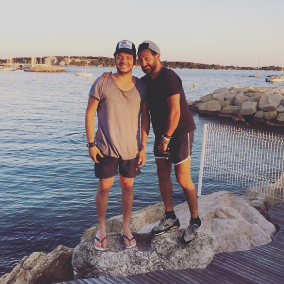 Kev Adams et Cyril Hanouna en vacances à Cannes, le 7 août 2016.