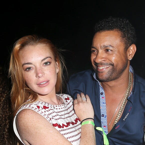 Lindsay Lohan et Shaggy lors de la soirée d'anniversaire "Fawaz's Folies" pour les 64 ans de Fawaz Gruosi (de Grisogono) à la Cala di Volpe à Porto-Cervo, Sardaigne, Italie, le 8 août 2016. © Agence/Bestimage