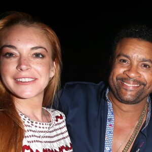 Lindsay Lohan et Shaggy lors de la soirée d'anniversaire "Fawaz's Folies" pour les 64 ans de Fawaz Gruosi (de Grisogono) à la Cala di Volpe à Porto-Cervo, Sardaigne, Italie, le 8 août 2016. © Agence/Bestimage
