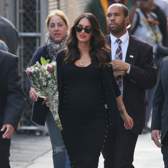 Megan Fox, enceinte, va participer à l'émission "Jimmy Kimmel Live !" à Los Angeles, le 31 mai 2016