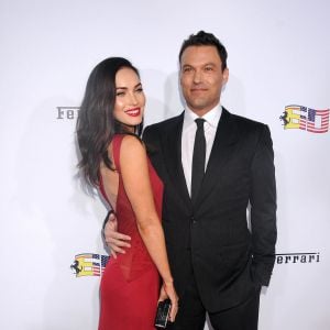 Megan Fox et son mari Brian Austin Green à la Soirée pour célébrer les 60 ans de la marque Ferrari aux Etats-Unis, à Beverly Hills, le 11 octobre 2014