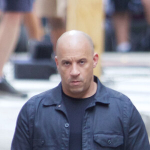 Vin Diesel sur le tournage de "Fast & Furious 8" à Atlanta, le 12 juillet 2016.