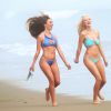 Exclusif - Stephanie Princi et Ava Sambora (fille de Heather Locklear et Richie Sambora) en pleine séance photo à Malibu. Le 13 juin 2016.