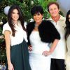 Kris Jenner, Bruce Jenner, Kylie Jenner, Kendall Jenner photographiés dans leur domicile de Los Angeles le 12 décembre 2010