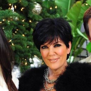 Kris Jenner, Bruce Jenner, Kylie Jenner, Kendall Jenner photographiés dans leur domicile de Los Angeles le 12 décembre 2010