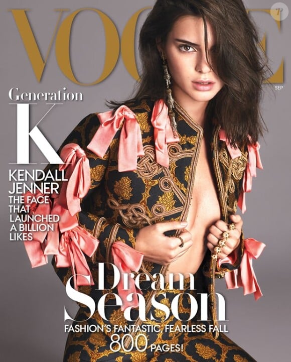 Couverture du magazine "Vogue US", édition de septembre 2016, interview de Kendall Jenner