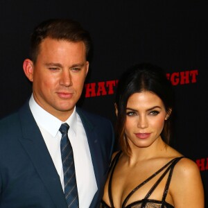 Channing Tatum et sa femme Jenna Dewan à la première de ‘The Hateful Eight' à Hollywood, le 7 décembre 2015