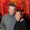 Denis Brogniart et sa femme Hortense - 25 ans du magazine TV Mag Paris, le 9 février 2012