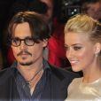 Johnny Depp et Amber Heard à Londres le 3 novembre 2011.