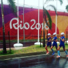 Les Estoniennes Leila, Liina et Lily Luik, premières triplées de l'Histoire des Jeux olympiques, s'entraînant à Rio de Janeiro avant de disputer le marathon des JO le 14 août 2016. Photo issue de leur compte Instagram commun.