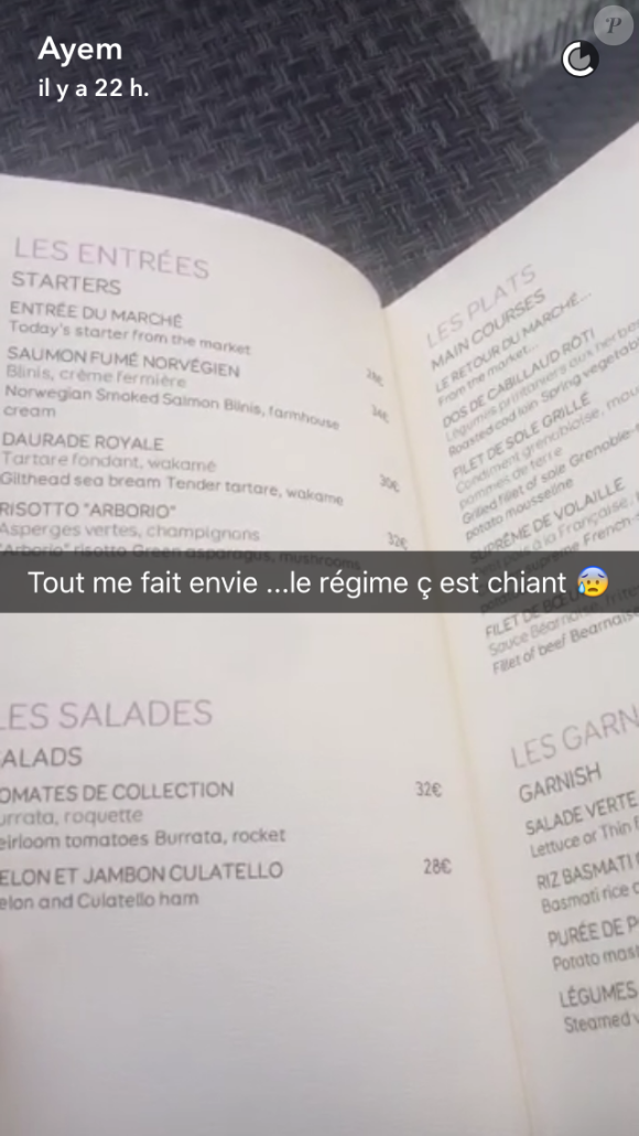 Ayem Nour, maman depuis deux mois, est au régime et ce n'est pas toujours facile ! Août 2016.