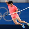 Hiroki Ogita lors de l'épreuve de saut à la perche, à Rio, août 2016. Capture vidéo Youtube