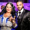 Exclusif - Fiançailles de Sarah Fraisou (Les Anges 8) avec Malik, la cérémonie s'est déroulée dans une salle des fêtes de la région parisienne en présence de leurs familles le 8 juillet 2016.