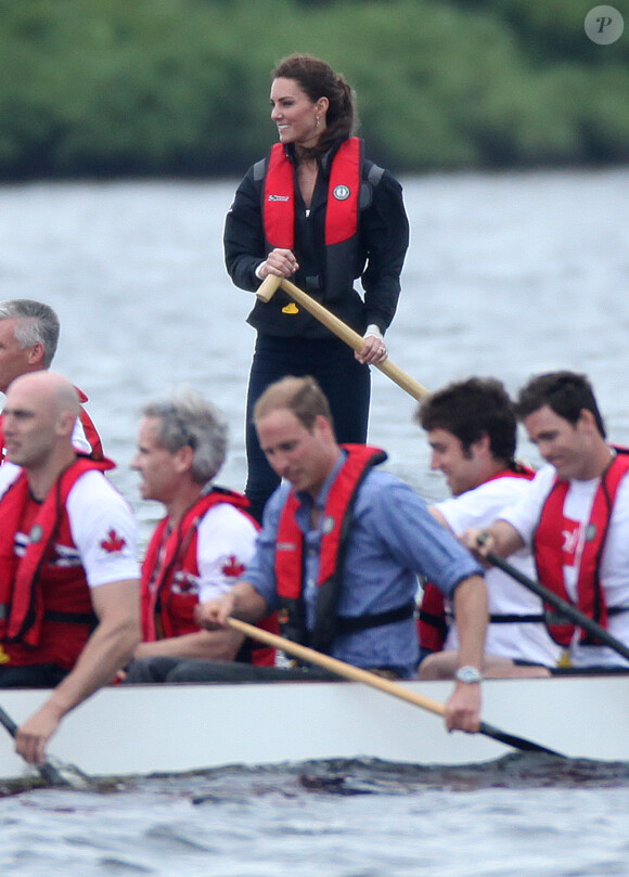 Le duc et la duchesse de Cambridge dans la région de l'île du Prince Edward lors de leur tournée royale au Canada le 4 juillet 2011.