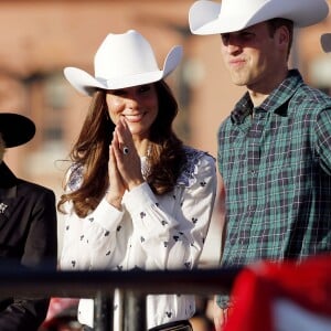 Le duc et la duchesse de Cambridge à Calgary lors de leur tournée royale au Canada le 7 juillet 2011.