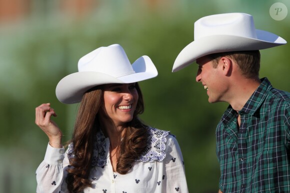 Le duc et la duchesse de Cambridge à Calgary lors de leur tournée royale au Canada le 7 juillet 2011.