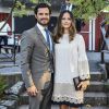 La princesse Sofia de Suède (Sofia Hellqvist) et son mari le prince Carl Philip de Suède au 100ème anniversaire de l'association Local Heritage au musée de Skansen à Stockholm, le 27 août 2016