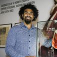 Le boxeur David Haye visite l'exposition consacrée à Mohamed Ali à l'O2 Arena à Londres le 3 mars 2016.