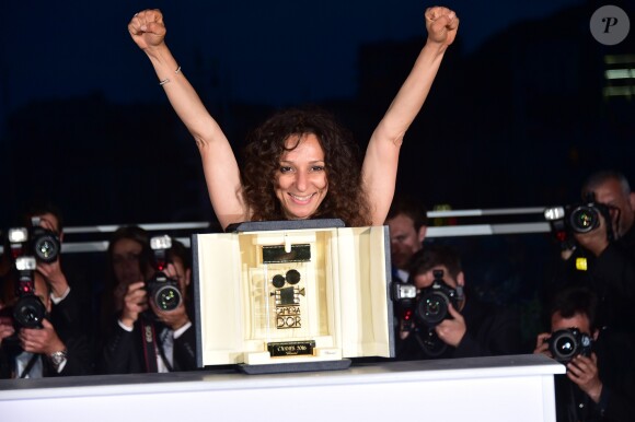 Houda Benyamina (Caméra d'or pour "Divines") - Photocall de la remise des palmes du 69e Festival International du Film de Cannes. Le 22 mai 2016. © Giancarlo Gorassini/Bestimage