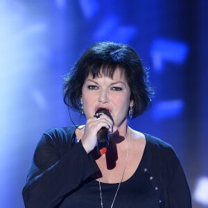 Maurane - Enregistrement de l'émission "Vivement Dimanche" à Paris le 25 Fevrier 2015.