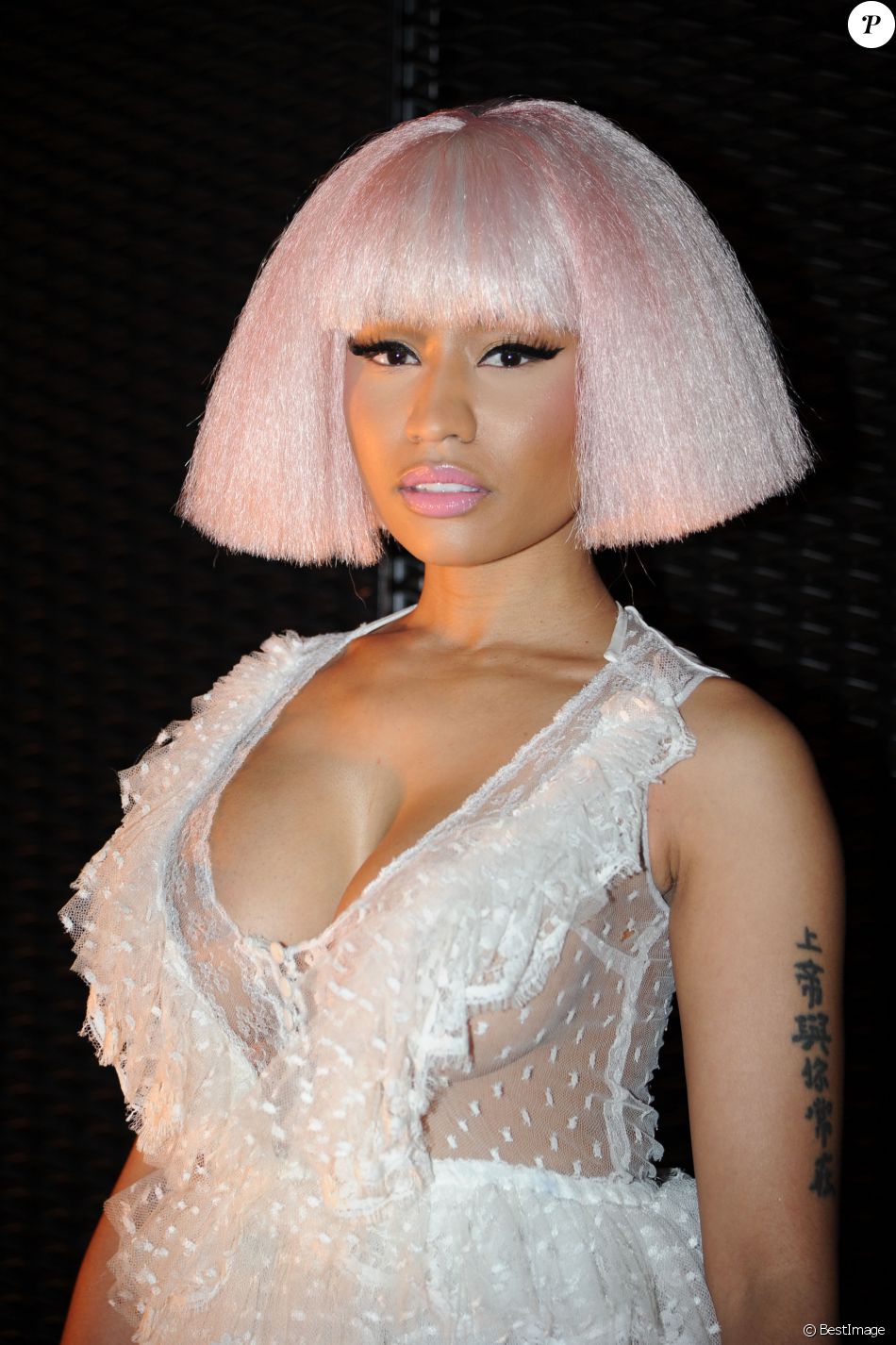 Nicki Minaj à la soirée Givenchy pendant la fashion week de Milan le 25 septembre 2015.