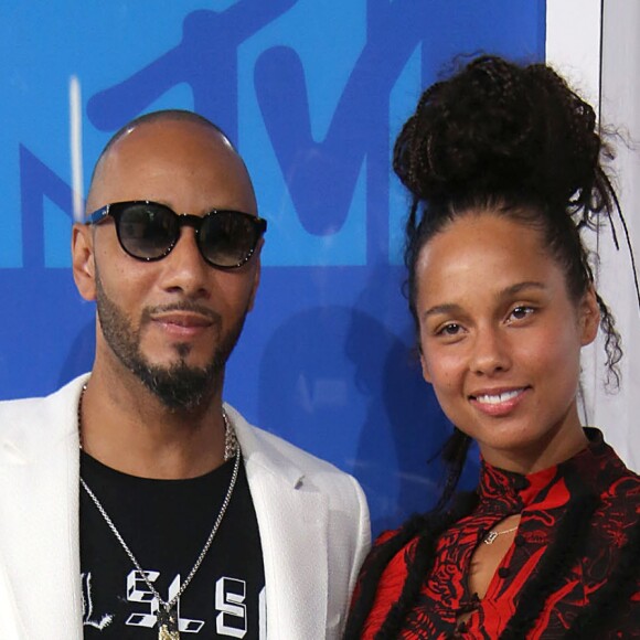 Swizz Beatz et sa femme Alicia Keys à la soirée des MTV Video Music Awards 2016 à Madison Square Garden à New York, le 28 août 2016. © Sonia Moskowitz/Globe Photos via ZUMA Wire/Bestimage