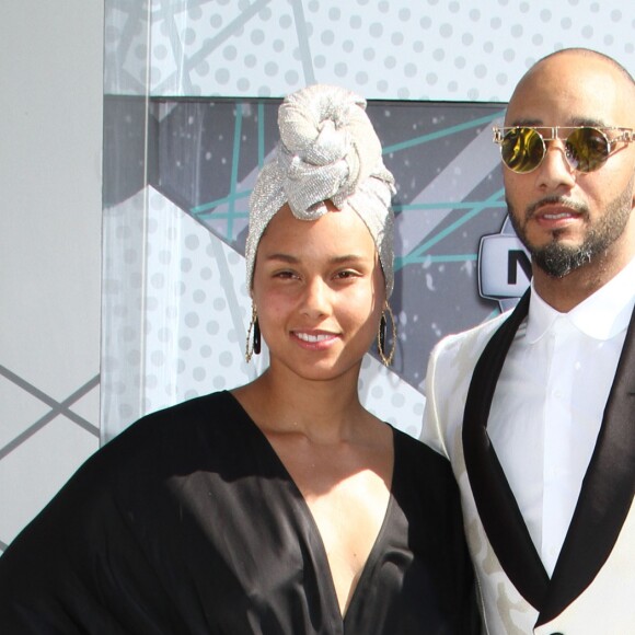 Alicia Keys et son mari Swizz Beatz à la soirée BET Awards 2016 à The Microsoft Theatre à Los Angeles, le 26 juin 2016