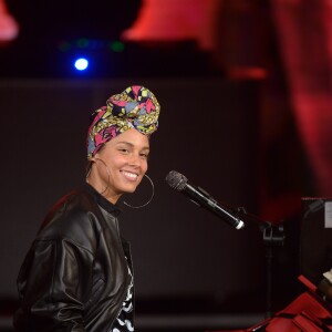 Alicia Keys sur le plateau de l'émission TV "Che tempo che fa" à Milan. Le 12 juin 2016