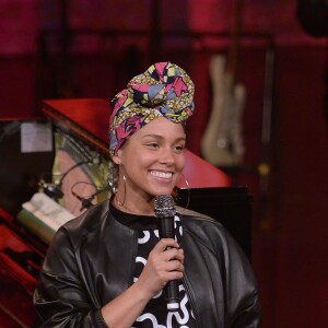 Alicia Keys sur le plateau de l'émission TV "Che tempo che fa" à Milan. Le 12 juin 2016