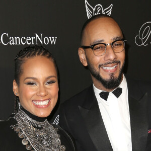 Alicia Keys (enceinte) et son mari Swiss Beatz lors du "Angel Ball 2014" à New York, le 20 octobre 2014.