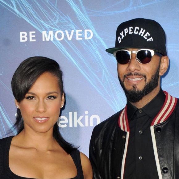 Alicia Keys et son mari Swizz Beatz à la Première du film "The Amazing Spider-Man : le destin d'un héros" à New York. Le 24 avril 2014