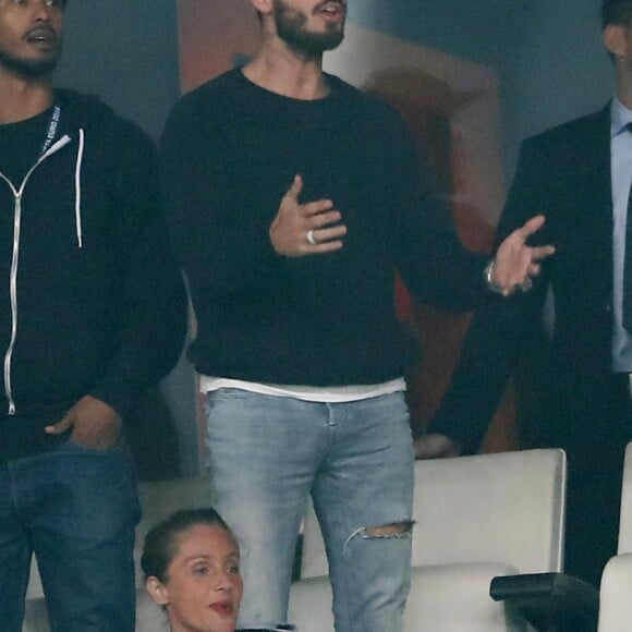 M. Pokora au match de l'Euro 2016 France-Albanie au Stade Vélodrome à Marseille, le 15 juin 2016.