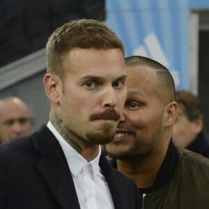 M. Pokora - People dans les tribunes lors du match Marseille-PSG, PSG remporte le match 2 à 1, à Marseille le 7 février 2016.