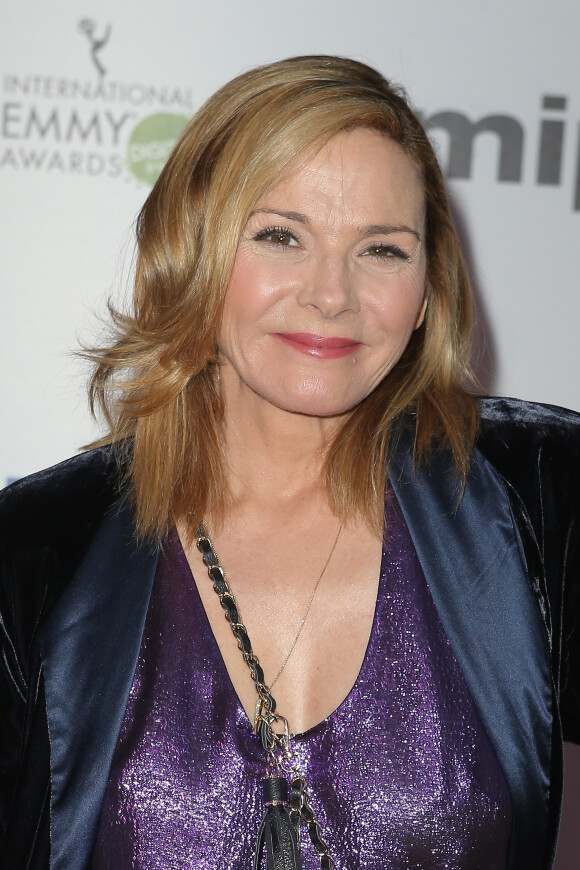 Kim Cattrall - Cérémonie d'ouverture du MIPTV à l'hôtel Martinez à Cannes le 7 avril 2014.